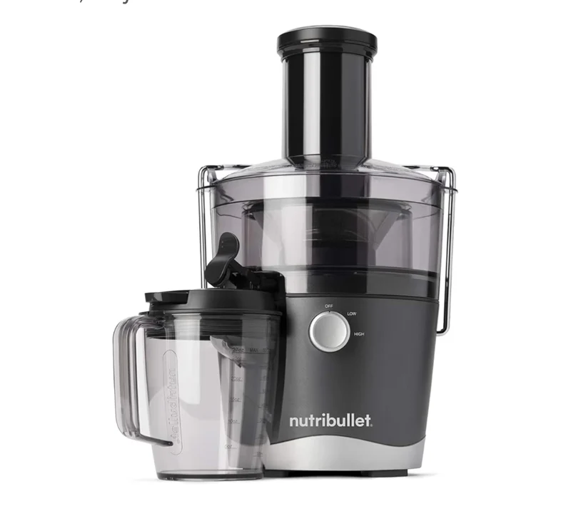 NutriBullet Juicer Centrifugal Juicer Machine for Fruit, Vegetables, and Food Prep, 27 Ounces/1.5 Liters, 800 Watts - Gray