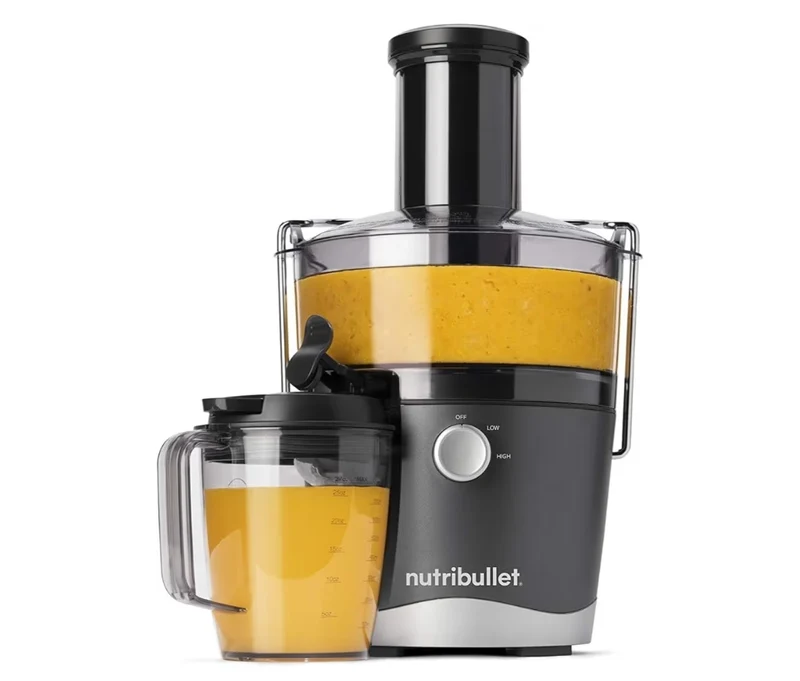 NutriBullet Juicer Centrifugal Juicer Machine for Fruit, Vegetables, and Food Prep, 27 Ounces/1.5 Liters, 800 Watts - Gray