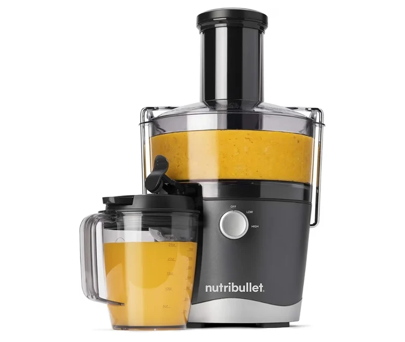 NutriBullet Juicer Centrifugal Juicer Machine for Fruit, Vegetables, and Food Prep, 27 Ounces/1.5 Liters, 800 Watts, Gray NBJ50100