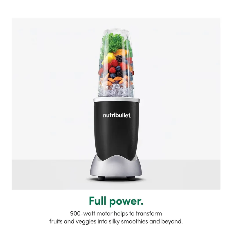 NutriBullet Pro Blender 900W - Shakes,Smoothies - Onyx Black