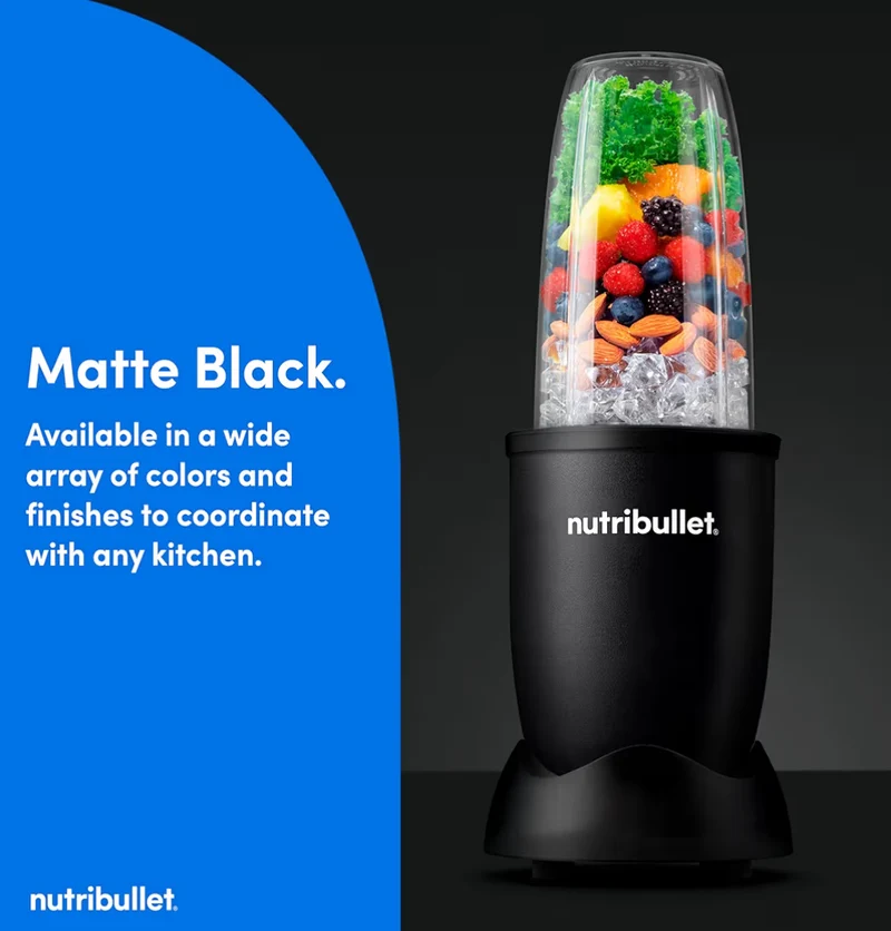 Nutribullet Pro Nutrient Extractor, 900W - Matte Black