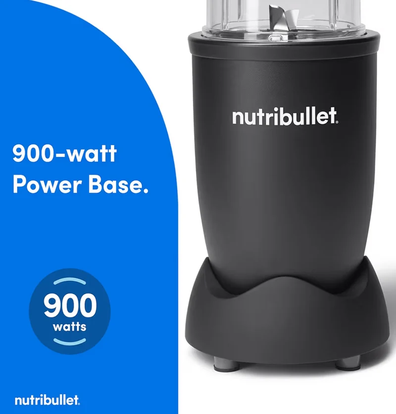 Nutribullet Pro Nutrient Extractor, 900W - Matte Black