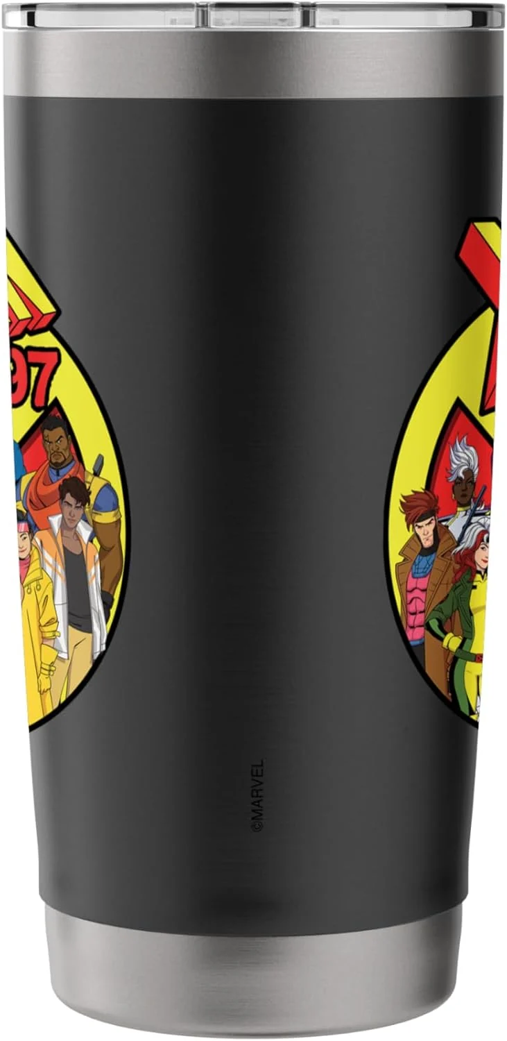 Marvel Studios X-Men '97 Animated Series Team and Title Logo Stainless Steel Insulated Tumbler
