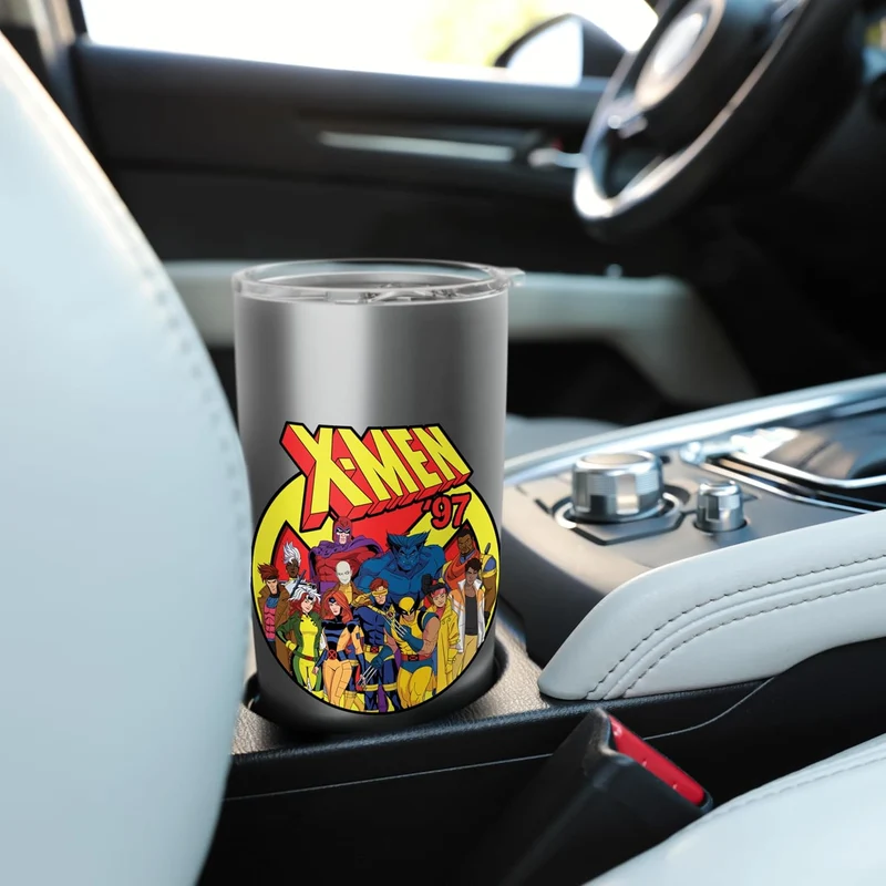 Marvel Studios X-Men '97 Animated Series Team and Title Logo Stainless Steel Insulated Tumbler