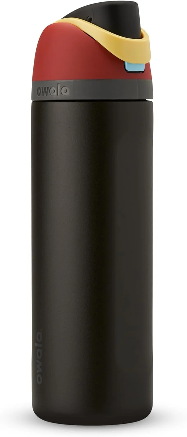 Marvel Potter FreeSip Insulated Stainless Steel Water Bottle with Straw for Sports and Travel, BPA-Free Sports Water Bottle, 24 oz, Thor