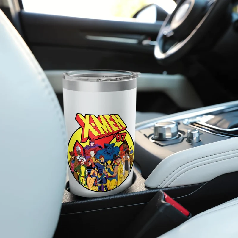 Marvel Studios X-Men '97 Animated Series Team and Title Logo Stainless Steel Insulated Tumbler