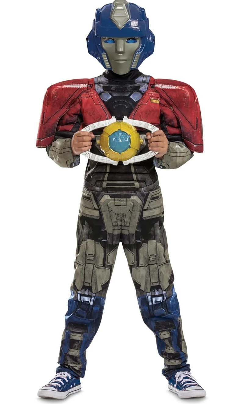 Disguise Boys Orion Transformers One Costume, Official Transformers Animated Movie Optimus Muscle Costume for Kids