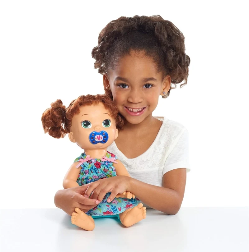 Baby Alive Single Outfit Set for Baby Dolls (Doll Sold Separately), Teal and Floral Print Blouse and Play Pacifier, Kids Toys for Ages 3 Up by Just Play