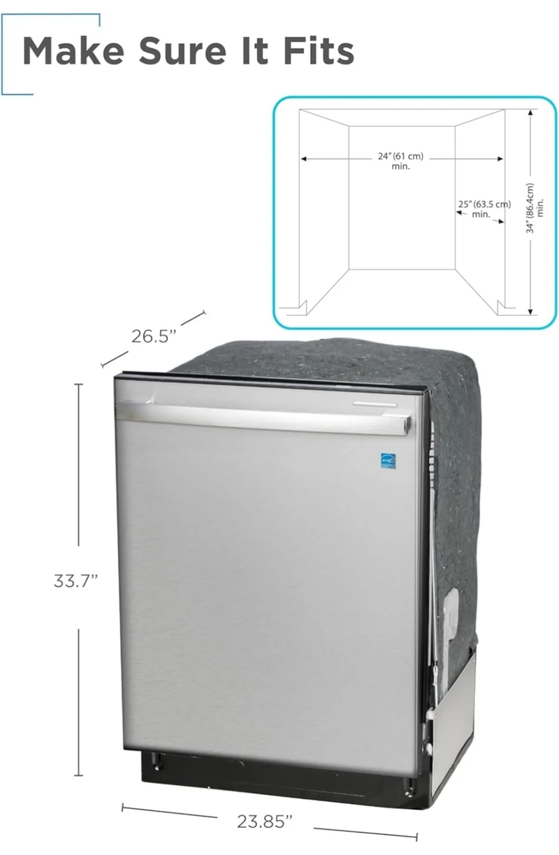 BLACK+DECKER 24" Built-In Dishwasher, Designer Series, 12-Place Setting Capacity with Stainless Steel Tub, Dish Washer with 6 Wash Programs, Low Noise, ENERGY STAR Certified, BDW300MHS