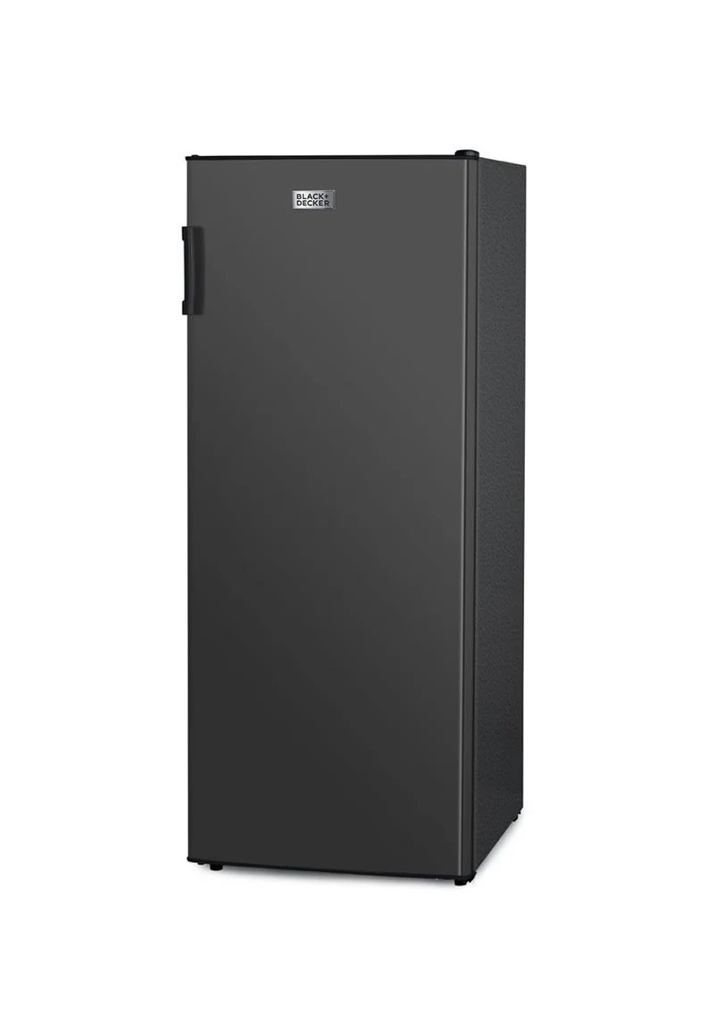 BLACK+DECKER 8.5 Cu. Ft. Upright Freezer, Stand Up Freezer with Mechanical Temperature Control, Freezer Upright with 3 Shelves and 4 Door Bins, Manual Defrost, R600a Refrigerant, BUF850LB, Black