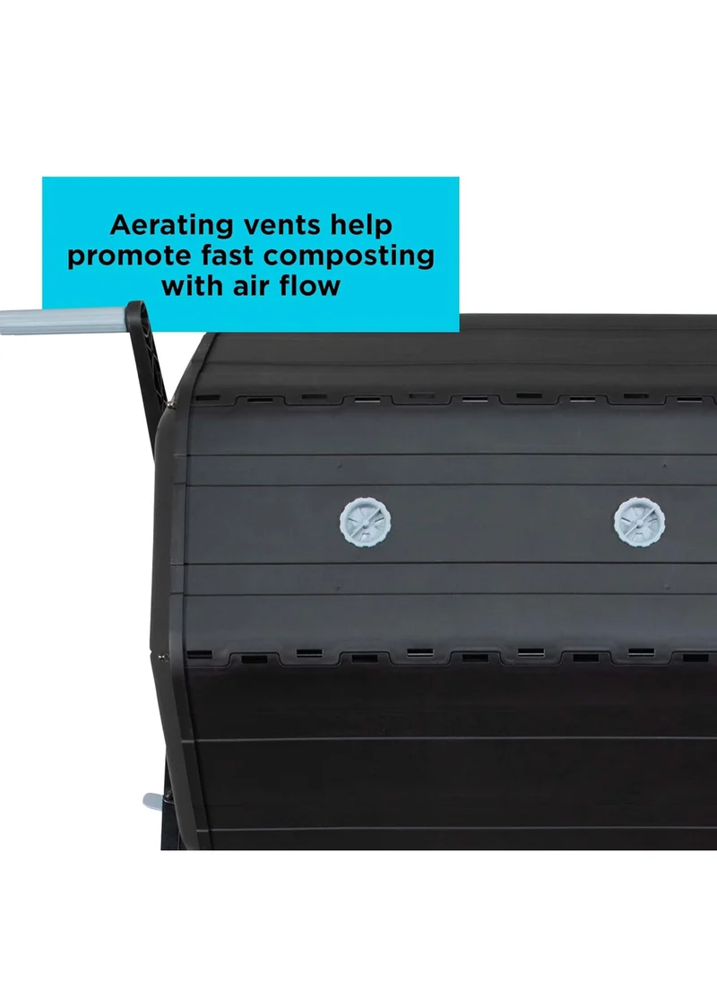BLACK+DECKER 40-Gallon Dual Chamber Compost Tumbler Outdoor (BDSTGA9701)