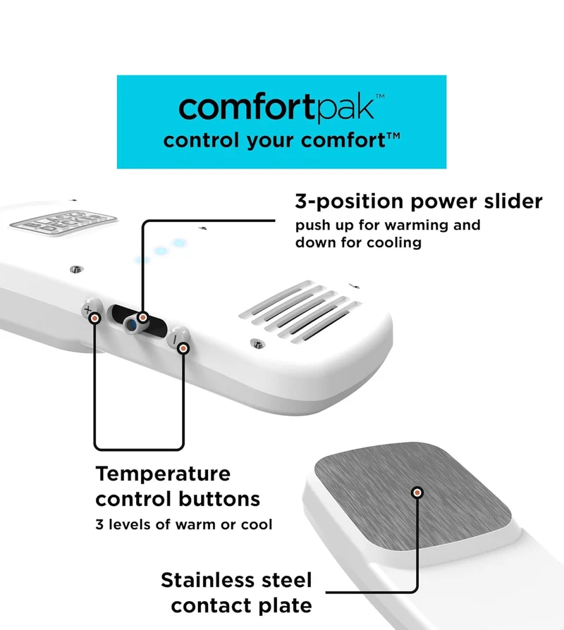 BLACK+DECKER Comfortpak, Wearable Cooling and Heating Device, Obsidian Black (BCWCC101-01)