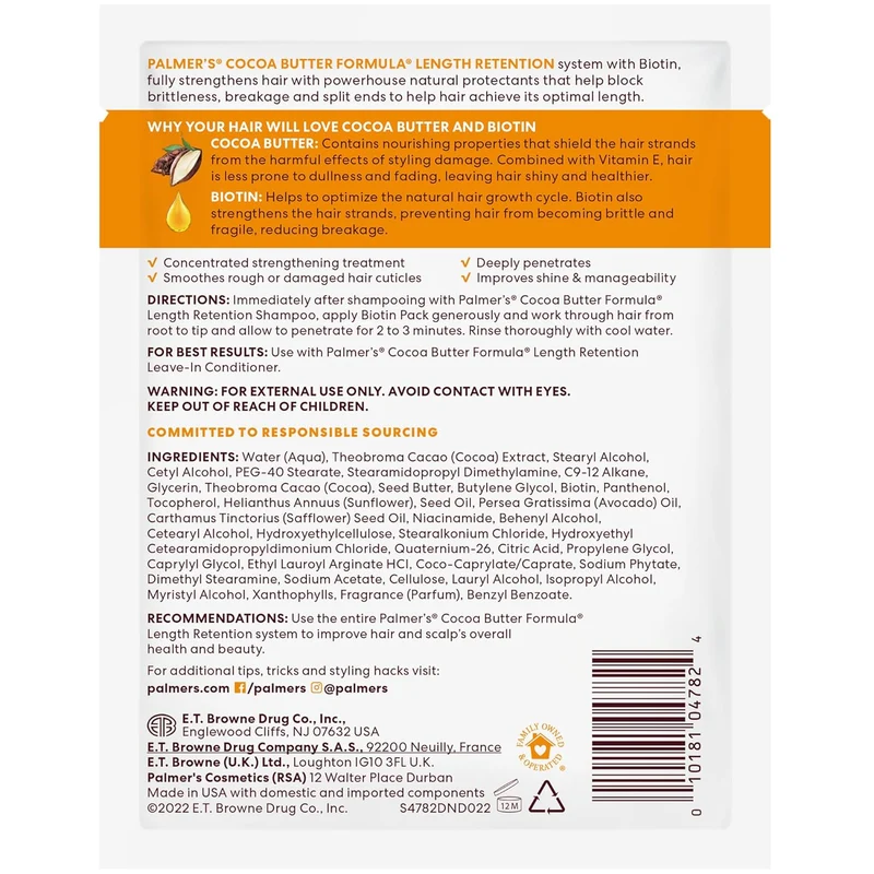 Palmer's Cocoa Butter & Biotin Length Retention Biotin Pack (2.1 0z) - Pack of 5