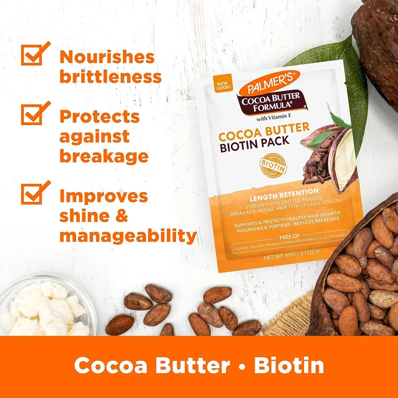 Palmer's Cocoa Butter & Biotin Length Retention Biotin Pack (2.1 0z) - Pack of 5