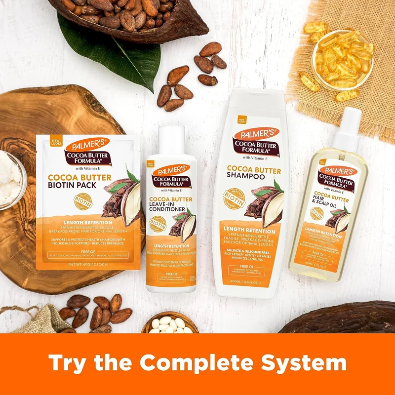 Palmer's Cocoa Butter & Biotin Length Retention Biotin Pack (2.1 0z) - Pack of 5