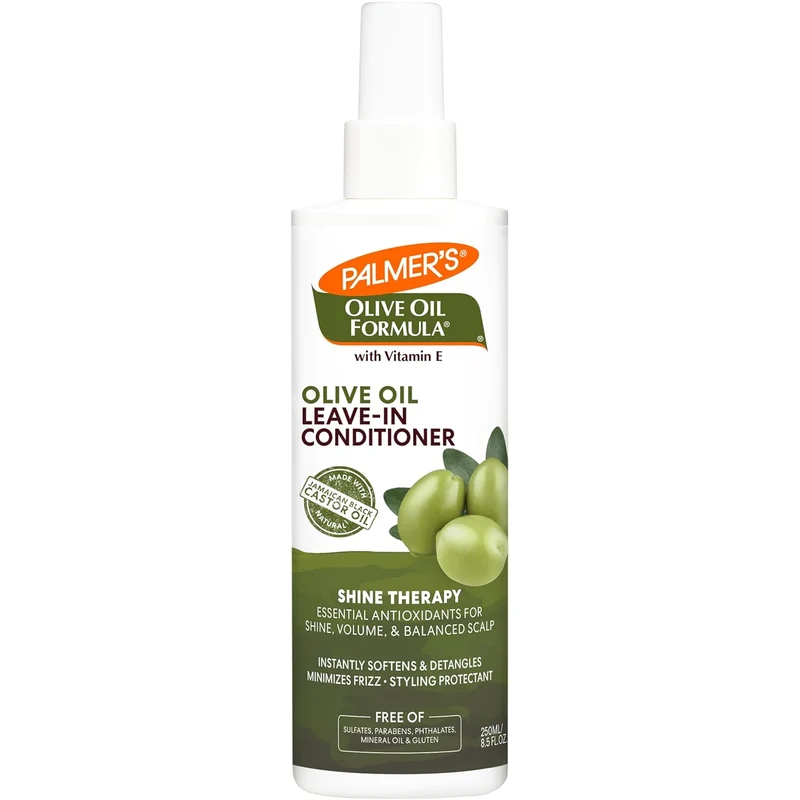 Palmer's Olive Oil Formula Leave In Conditioner Spray, Shine Therapy, Instantly Detangle, Soften and Smooth Textured and Curly Hair (8.5 0z)