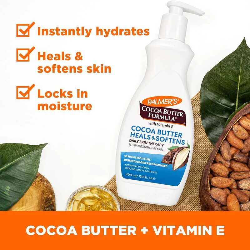 Palmer's Cocoa Butter Body Oil + Body Lotion, Value Skin Care Bundle for Dry Skin, Provides 48 HR Moisture to Dry, Rough Skin