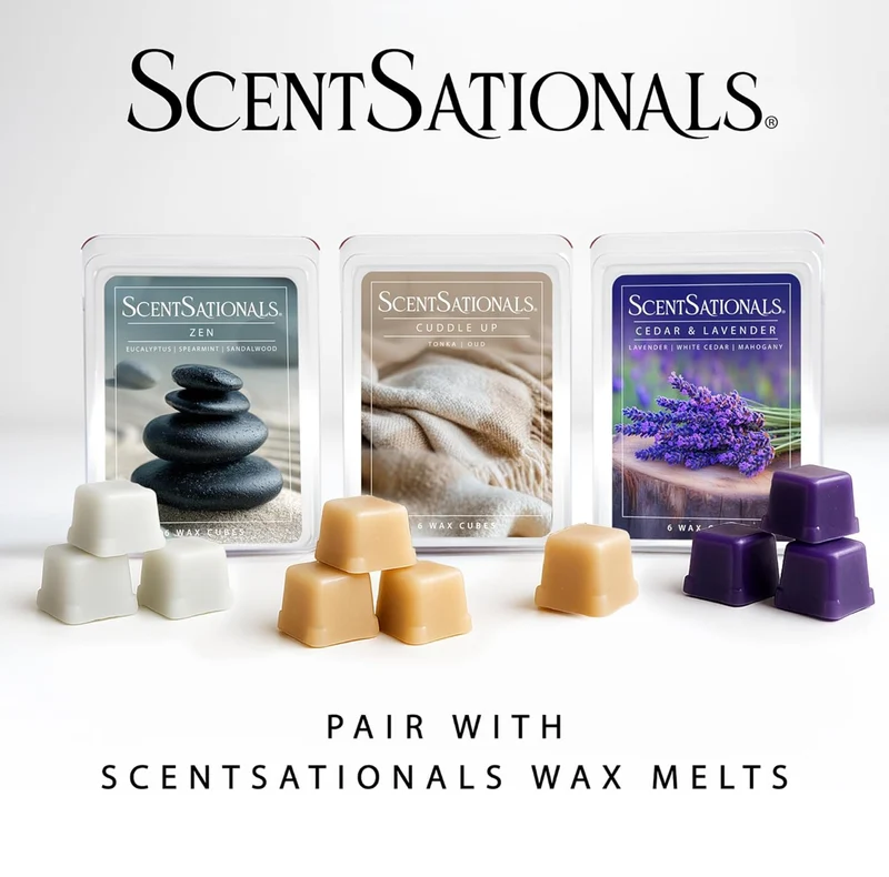 Scentsationals Wax Warmer - Tevan - Fragrance Warmer for Cubes and Tarts