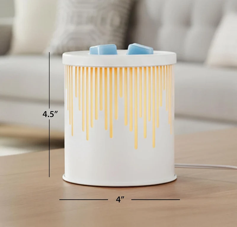 Scentsationals Modern Wax Melt Warmer, for Scented Wax Melts - Modern Roe - Contemporary Fragrance Warmer for Cubes and Tarts