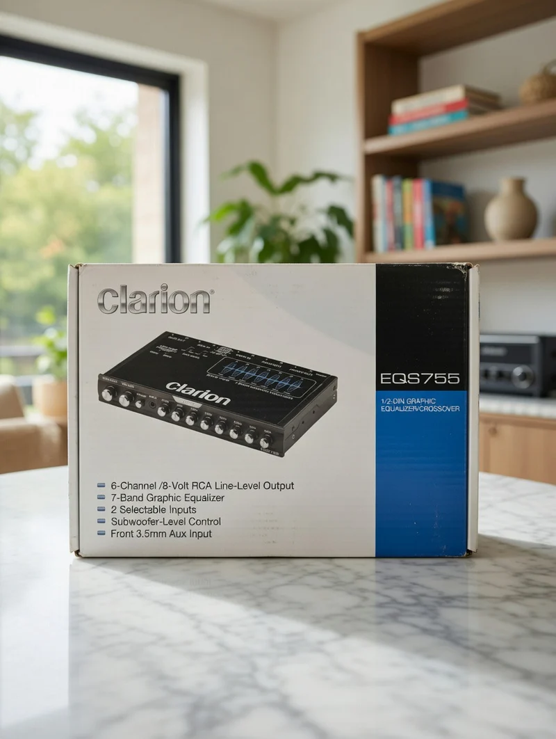 Clarion EQS755 1/2-DIN 7-Band Graphic Equalizer / Crossover