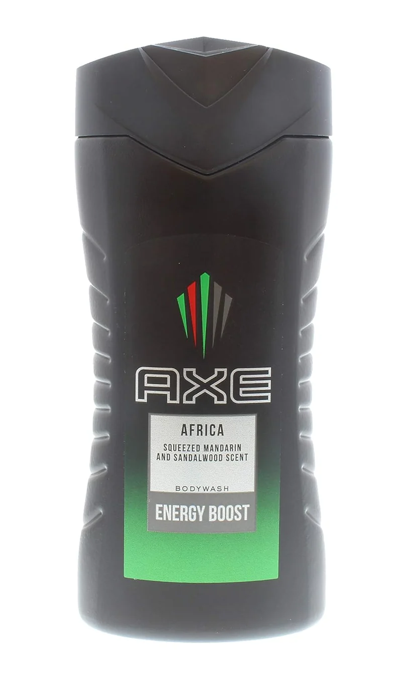 Axe Africa Energy Boost Body Wash - Squeezed Mandarin and Sandalwood Scent - (Pack of 2)