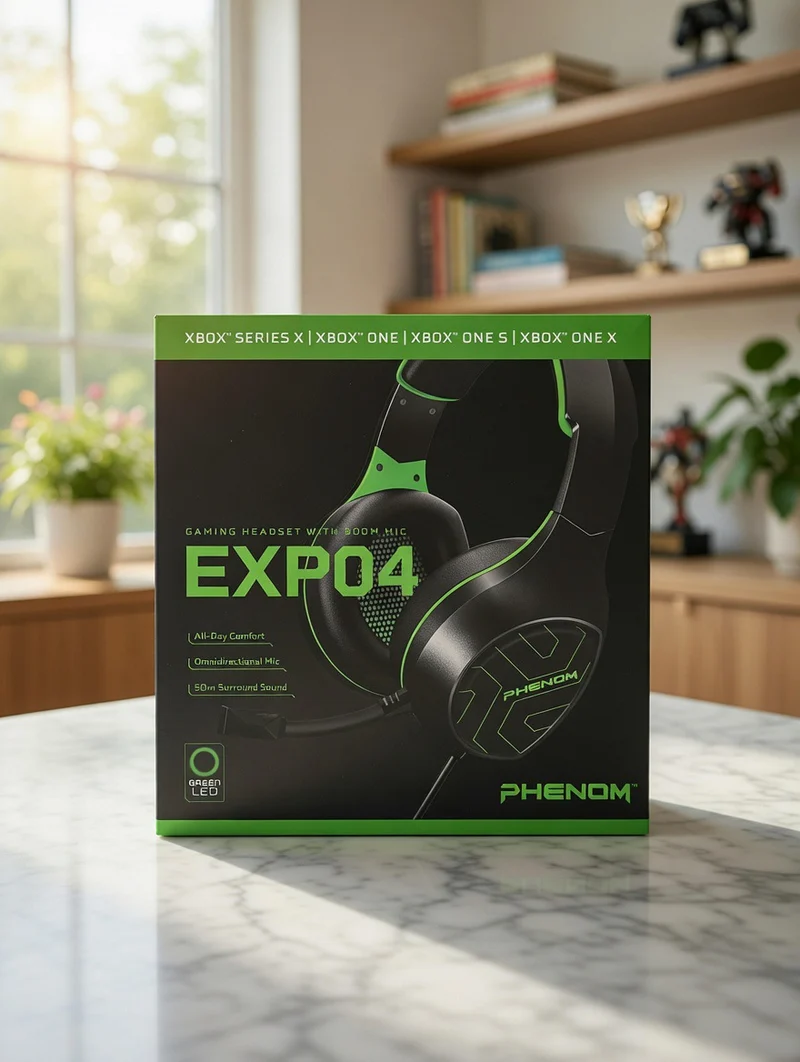 Phenom EXPO4 Gaming Headset with Boom Mic - Xbox Compatible