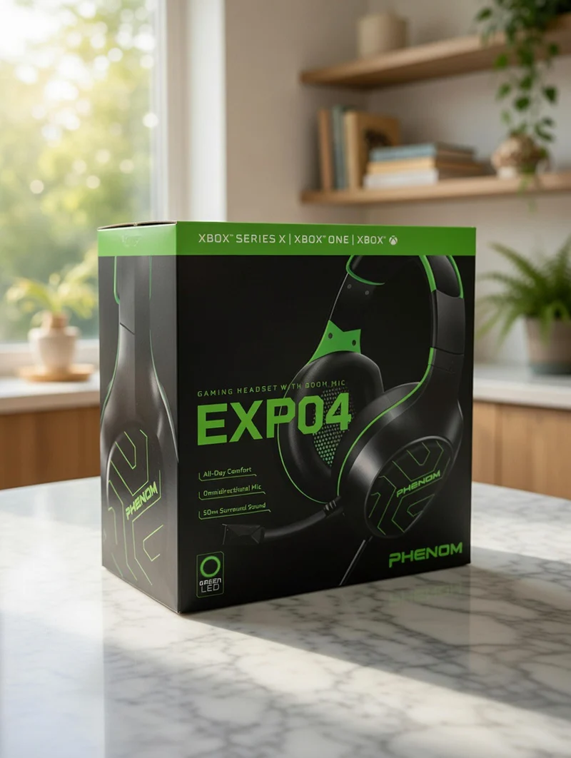 Phenom EXPO4 Gaming Headset with Boom Mic - Xbox Compatible