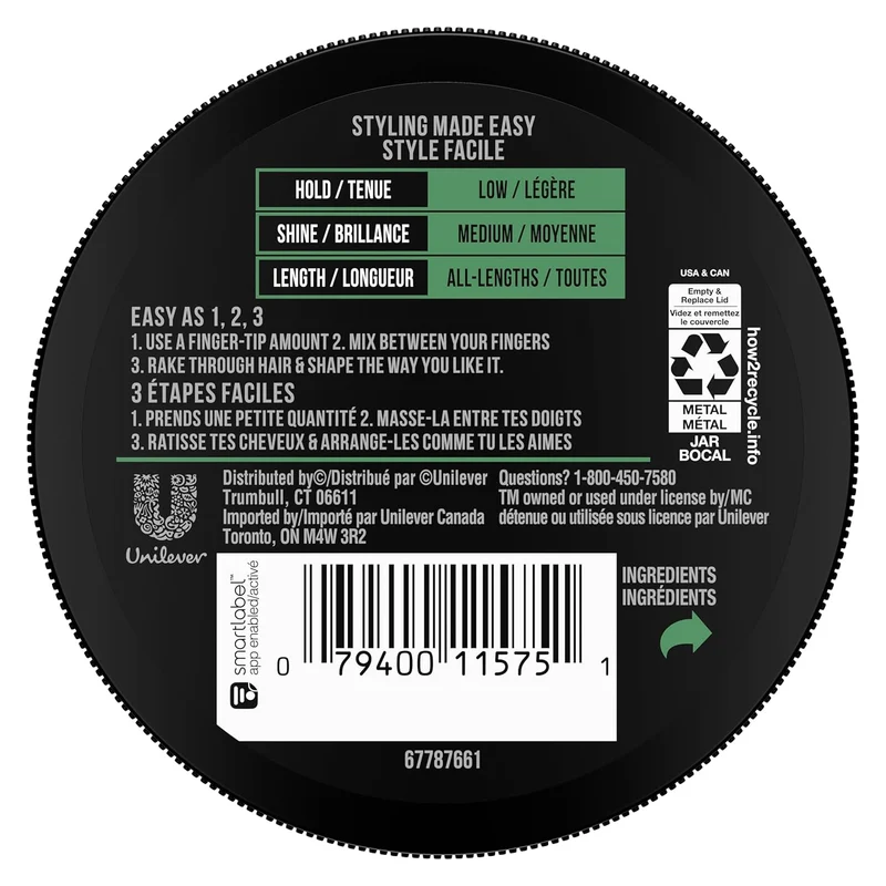 AXE Styling Conditioning Natural Look Hair Cream - Low Hold, Medium Shine - (2.64 oz)