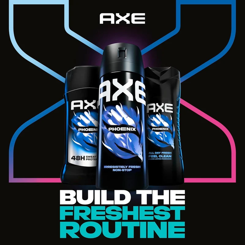 AXE Phoenix Antiperspirant For Men Mint & Rosemary 48H Sweat & Odor Protection Stay Dry - 2.7 oz (Pack of 3)