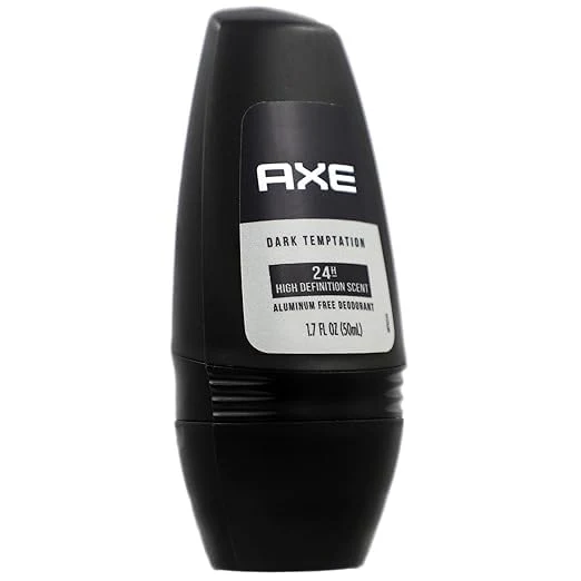 Axe Dark Temptation Roll-on Deodorant Long Lasting Protection - Black - 1.7 FL OZ (Pack of 3)