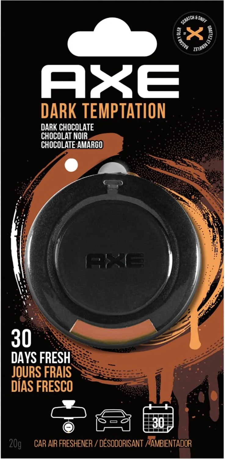 AXE 3D Hanging Gel Car Air Freshener (Dark Temptation Scent ) Pack of 3