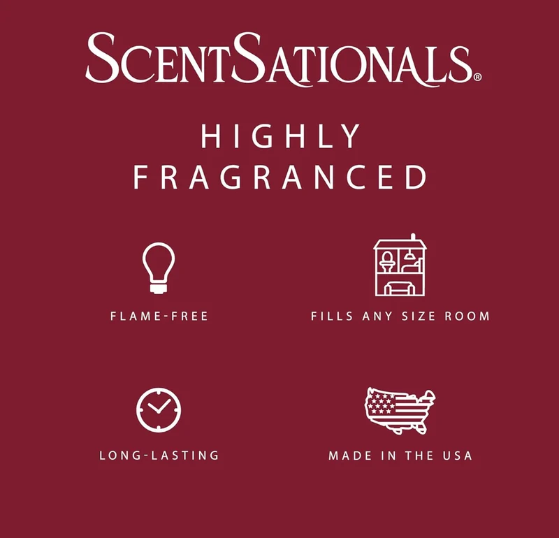 Scentsationals Wax Melts Strong Scent - Sugared Cranberries - Long Lasting Scented Melts for Warmers - 10oz (PACK OF 4)