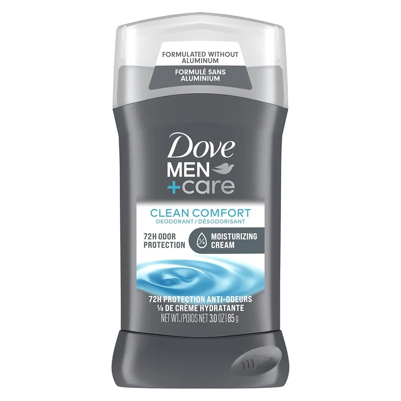 Dove Men+Care Deodorant Stick for Men Clean Comfort Aluminum Free 72-Hour Odor Protection Mens Deodorant - 3 oz (Pack of 2)