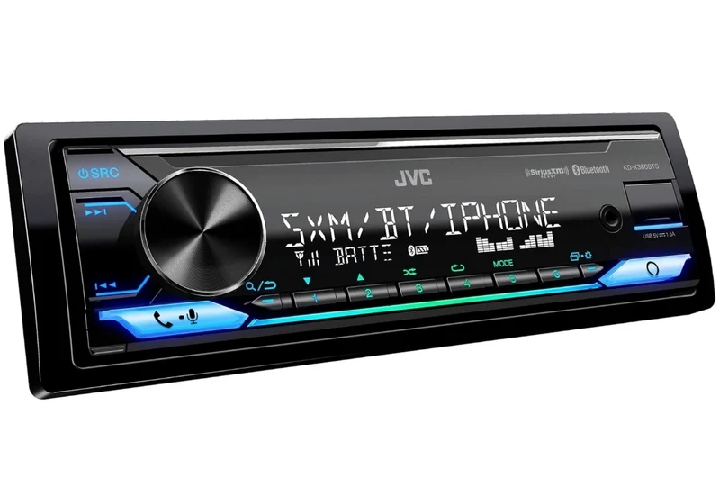 JVC KD-X380BTS Digital Media Car Receiver Featuring Bluetooth, USB, SiriusXM, Alexa