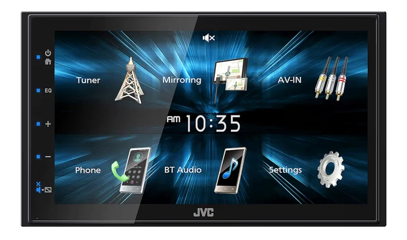JVC KW-M150BT Bluetooth Car Stereo Receiver with USB Port – 6.75" Touchscreen Display - AM/FM Radio - MP3 Player Double DIN – 13-Band EQ (Black)
