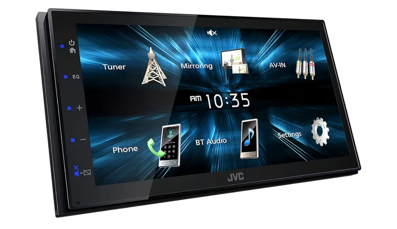 JVC KW-M150BT Bluetooth Car Stereo Receiver with USB Port – 6.75" Touchscreen Display - AM/FM Radio - MP3 Player Double DIN – 13-Band EQ (Black)