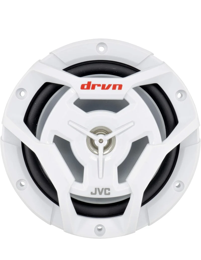 JVC CS-DR6200M Marine 6.5" 2-Way Coaxial Speaker - Set of 2 (White) featuring Water Resistant Woofers / UV Resistant Grilles / Max Power 150W