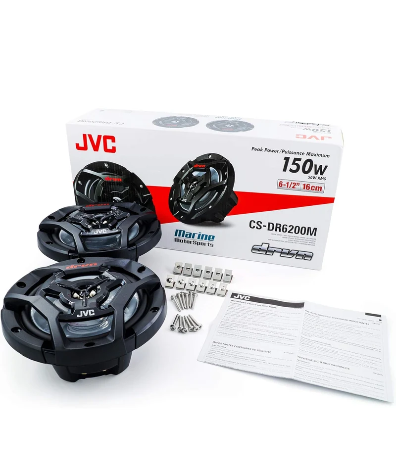 JVC CS-DR6200M Marine Speaker 6.5" 2-Way Black