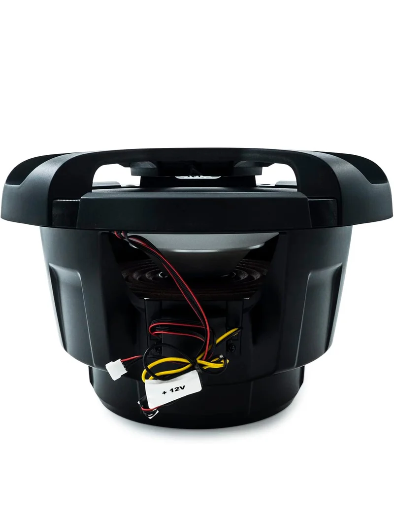 JVC CW-DR1040ML 10-Inch RGB Illunimanation Outdoor Marine/Car Audio Subwoofer - 1,300 Watt Single Black Waterproof Bass Loud Speaker for Marine Stereo Sound System