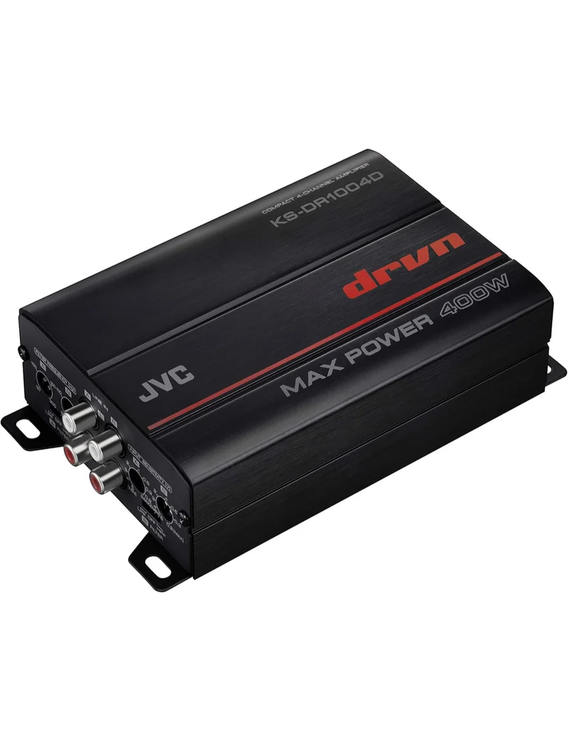 JVC KS-DR1004D 400 Watt 4-Channel Bridgeable Amplifier for Car & Marine and RZR/ATV/UTV/Cart Motorsports