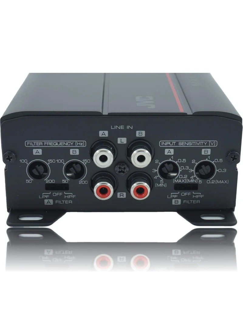 JVC KS-DR1004D 400 Watt 4-Channel Bridgeable Amplifier for Car & Marine and RZR/ATV/UTV/Cart Motorsports
