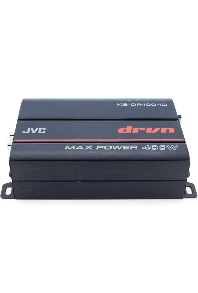 JVC KS-DR1004D 400 Watt 4-Channel Bridgeable Amplifier for Car & Marine and RZR/ATV/UTV/Cart Motorsports