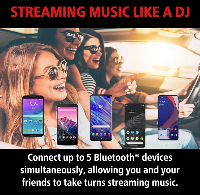 JVC KD-X38MBS Car & Marine Digital Media Receiver with Bluetooth, USB, SiriusXM Ready, Compatible with Amazon Alexa, Conformal Coated PCB