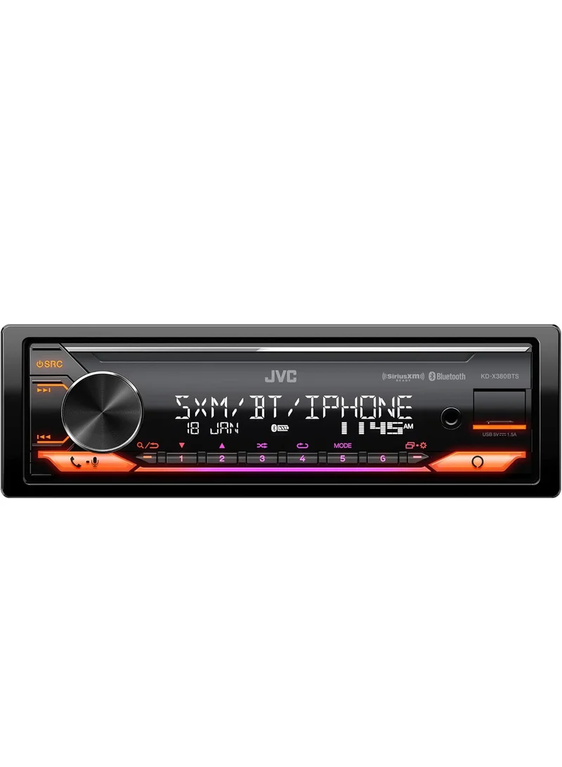 JVC KD-X380BTS Digital Media Car Receiver Featuring Bluetooth, USB, SiriusXM, Amazon Alexa