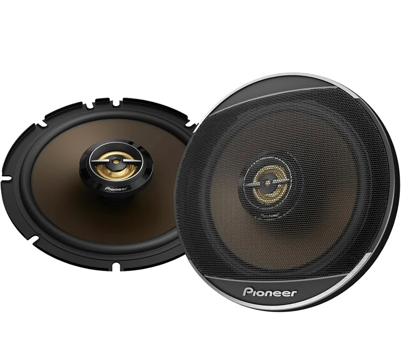 Pioneer A-Series MAX TS-A653FH, 2-Way Coaxial Car Audio Speakers, Full Range, Clear Sound Quality, Easy Installation and Enhanced Bass Response, Full Gold Colored 6.5” Round Speakers