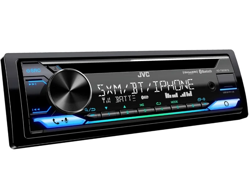 JVC KD-T920BTS Car Stereo with Bluetooth, Front USB, AUX, Amazon Alexa, SiriusXM Radio Ready, Hi-Power Amplifier