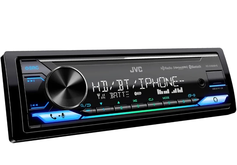 JVC KD-X480BHS Multimedia Car Stereo, Single Din, Built in Amazon Alexa, Blutooth Audio and Hands Free Calling, MP3, USB, AUX-in, AM/FM Radio Receiver, SiriusXM Ready, HD Radio