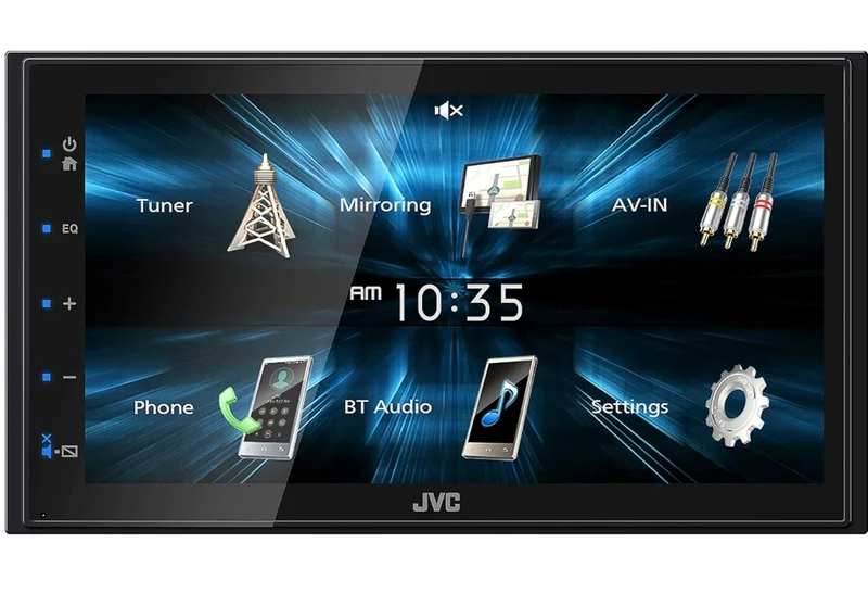 JVC KW-M150BT Bluetooth Car Stereo Receiver with USB Port – 6.75" Touchscreen Display - AM/FM Radio - MP3 Player Double DIN – 13-Band EQ (Black)
