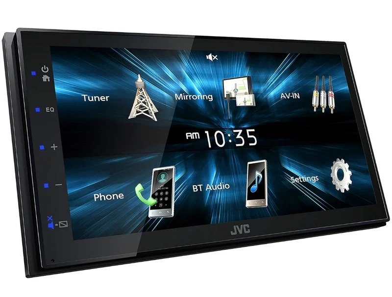 JVC KW-M150BT Bluetooth Car Stereo Receiver with USB Port – 6.75" Touchscreen Display - AM/FM Radio - MP3 Player Double DIN – 13-Band EQ (Black)