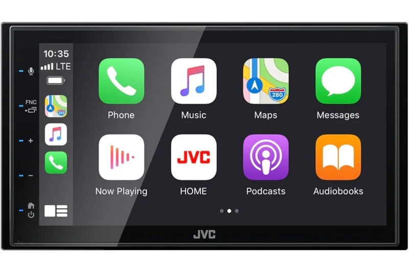 JVC KW-M560BT Apple CarPlay Android Auto Multimedia Player w/ 6.8" Capacitive Touchscreen, Bluetooth Audio and Hands Free Calling, MP3 Player, Double DIN, 13-Band EQ, SiriusXM, AM/FM Car Radio